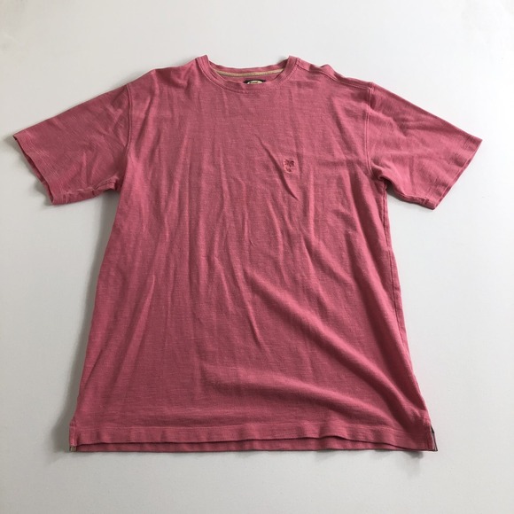 Tommy Bahama Other - Men Tommy Bahama Short Sleeve Crew Neck T Shirt Size Medium Solid Pink Logo